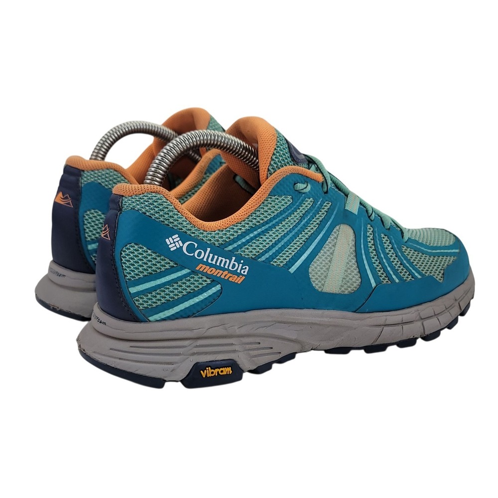 Columbia Montrail Mojave Trail Womens Running Shoes Blue Orange Sneaker 9 BL1795 - Picture 4 of 12